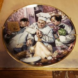 The 3 Stooges Cooking Lesson Plate