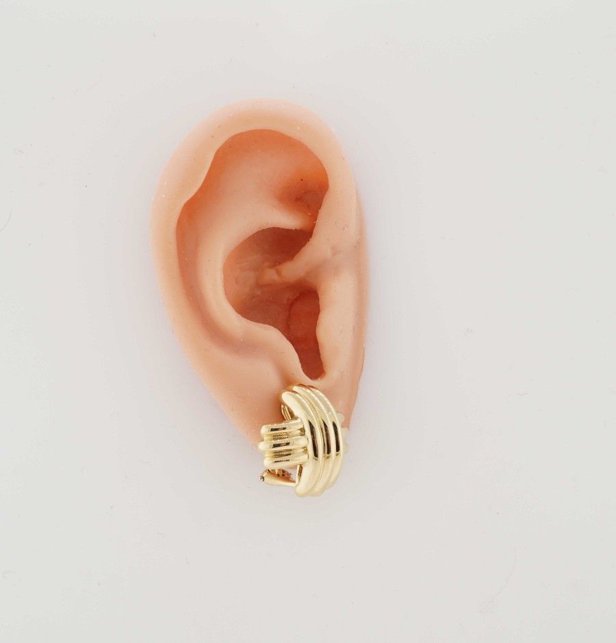 Tiffany & Co 18K Yellow Gold Signature X Earrings #23235B