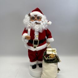 Vintage Telco Motionette Santa Claus Christmas Doll 18” Animated Light Up Figure