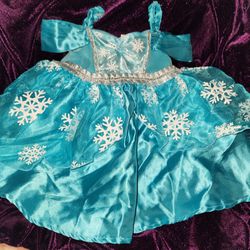 6-12 Mo Winterwonderland Elsa Dress