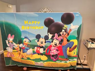 5x7 Mickey Mouse clubhouse backdrop