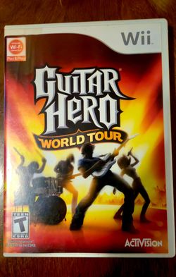 Nintendo Wii Guitar Hero World Tour.  Complete With Manual
