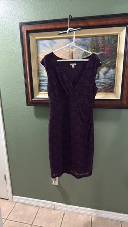 Dress Barn Elegant Purple Dress Size 16