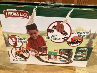 Lincoln Log Sawmill Express Train Building Set