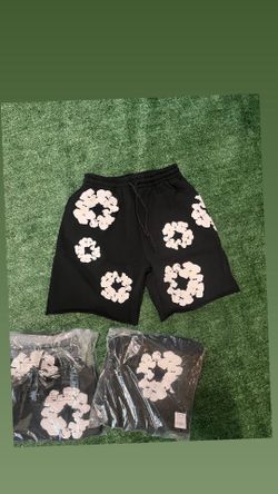 Denim tear shorts