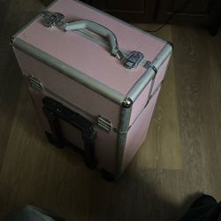 212 Main Homcom Rolling Makeup Train Case