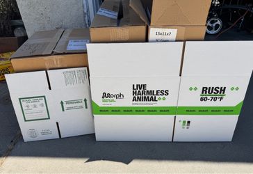 Reptile Supply shipping boxes