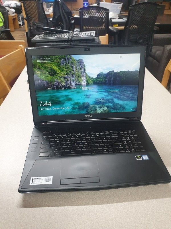 MSI GAMING/WORKSTATION LAPTION WITH QUADRO M2000M VIDEO CARD WINDOW 10 (LAP2)
