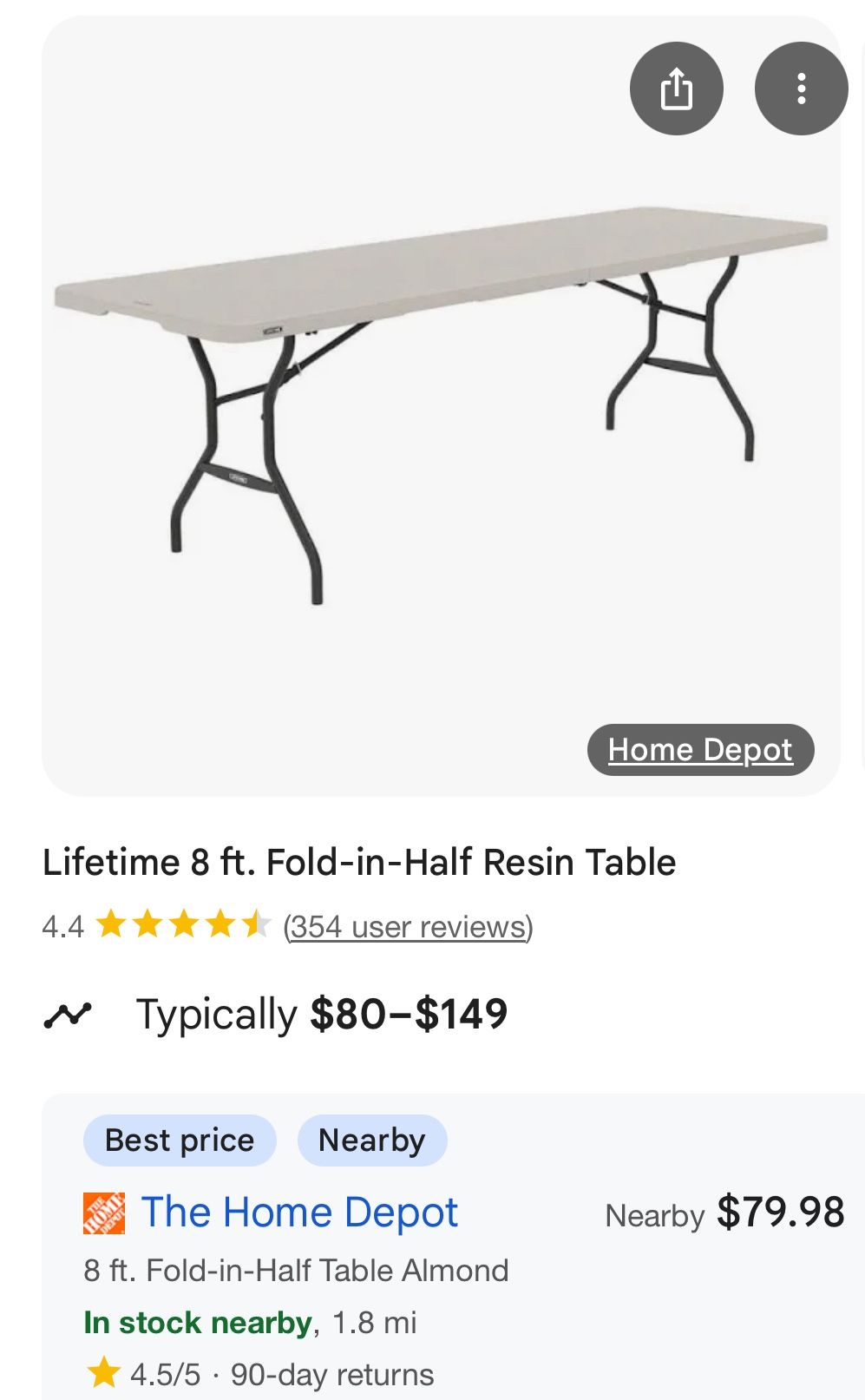 8ft White Granite Sand granite Plastic Top Folding Table Banquet Table