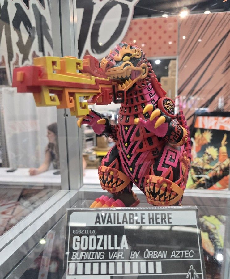 Mondo Godzilla Figure Urban Aztec Burning Variant SOLD OUT IN HAND