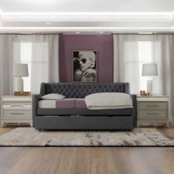 Full & Twin Size Dark Gray DayBed