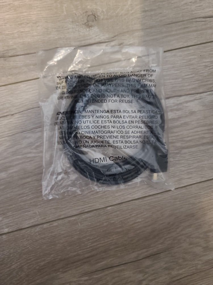 HDMI Cable 6 Foot New In Packaging