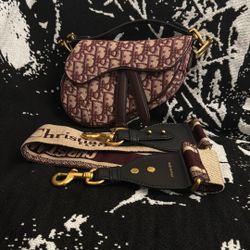 Dior Saddle Cloth Bag Mini