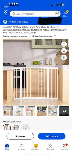 Keny White Baby/Pet Gate