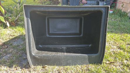 Heavy plastic bucket size 38” H