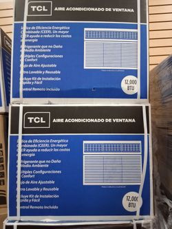 12000btu windows Ac by TCL smart WiFi.  Over 600 square foot coverage.  New