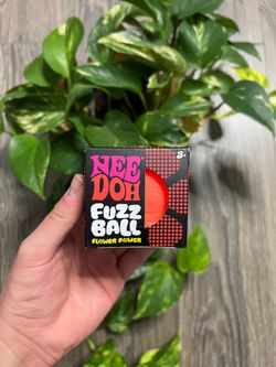 Needoh Fuzz Ball Flower Power (Orange)