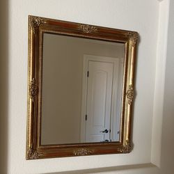Price Reduction - Vintage Gold Mirror (pair) 31” * 37”