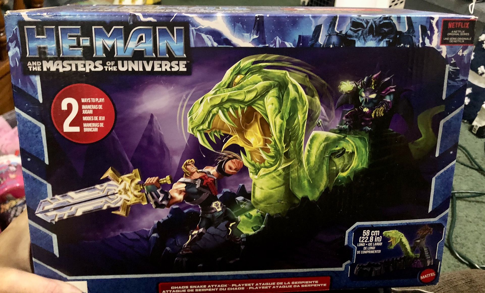HE MAN & MASTERS OF THE UNIVERSE CHAOS SNAKE ATTACK PLAYSET NEW