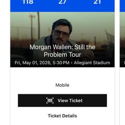 Morgan Wallen Tickets Low Section 