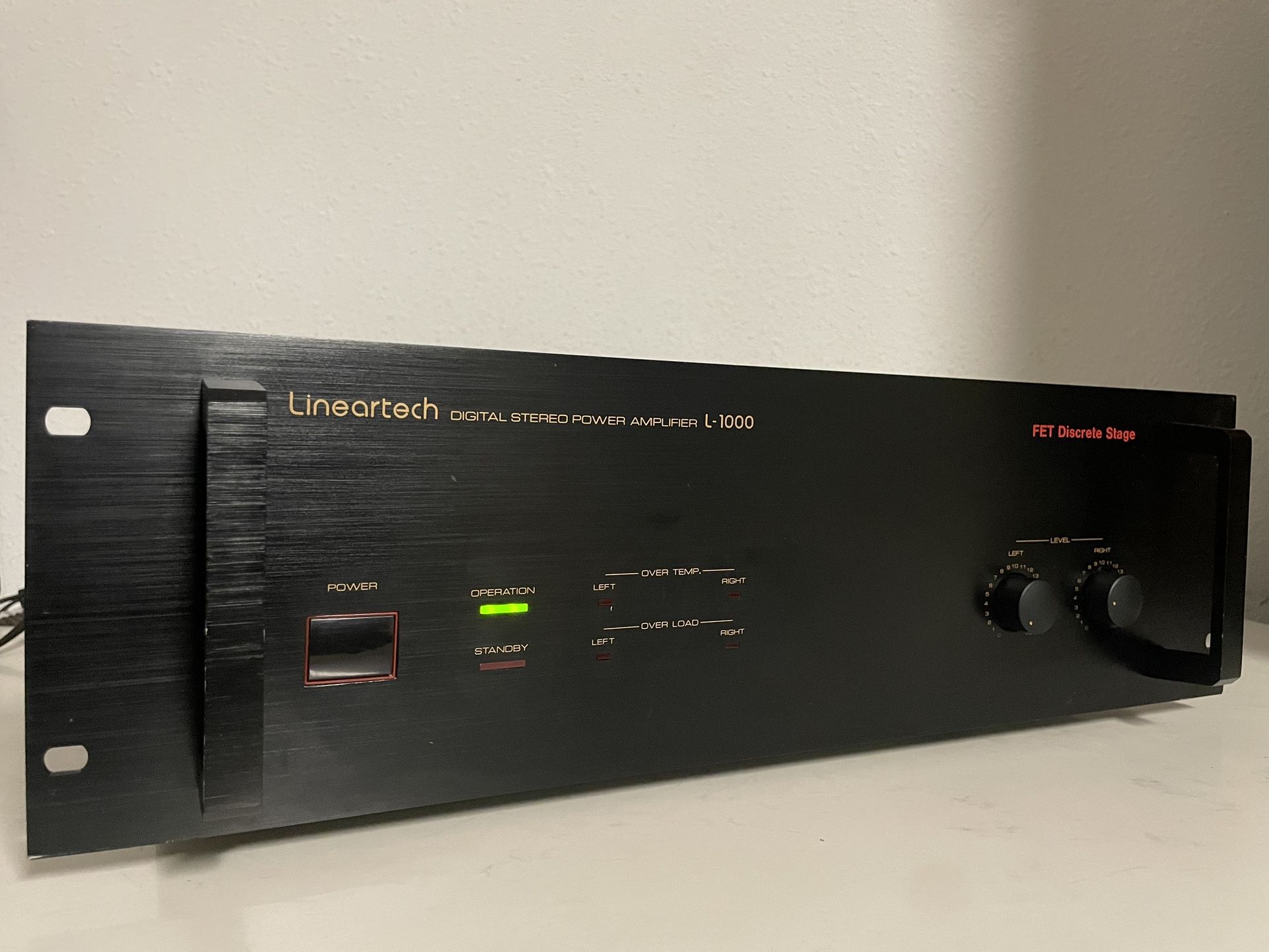Lineartech L-1000 Digital Stereo Power Amplifier FET Discrete Stage