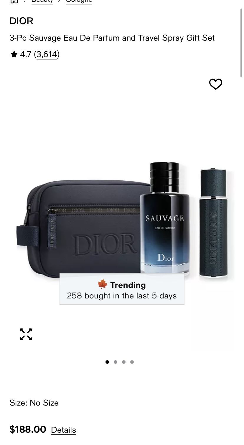 Dior Cologne Set