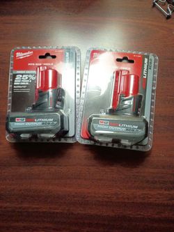 MILWAUKEE M12 5.0 BATTERIES