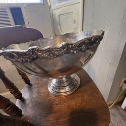 F.B Rogers Silver Punch Bowl Excellent Condition 