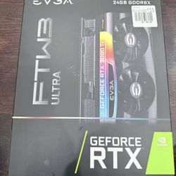 EVGA GeForce RTX 3090 FTW 3 Ultra Gaming, 24GB GDDR6X, 10496 CUDA Cores, 1800MHz Boost Clock, 3x Fan