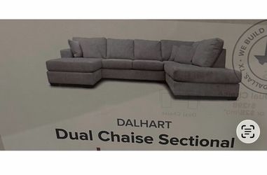 Dual chase grey sectional