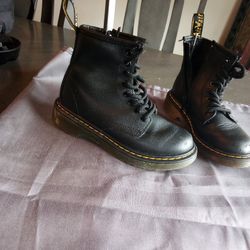 Kids Doc Martens Black Boots