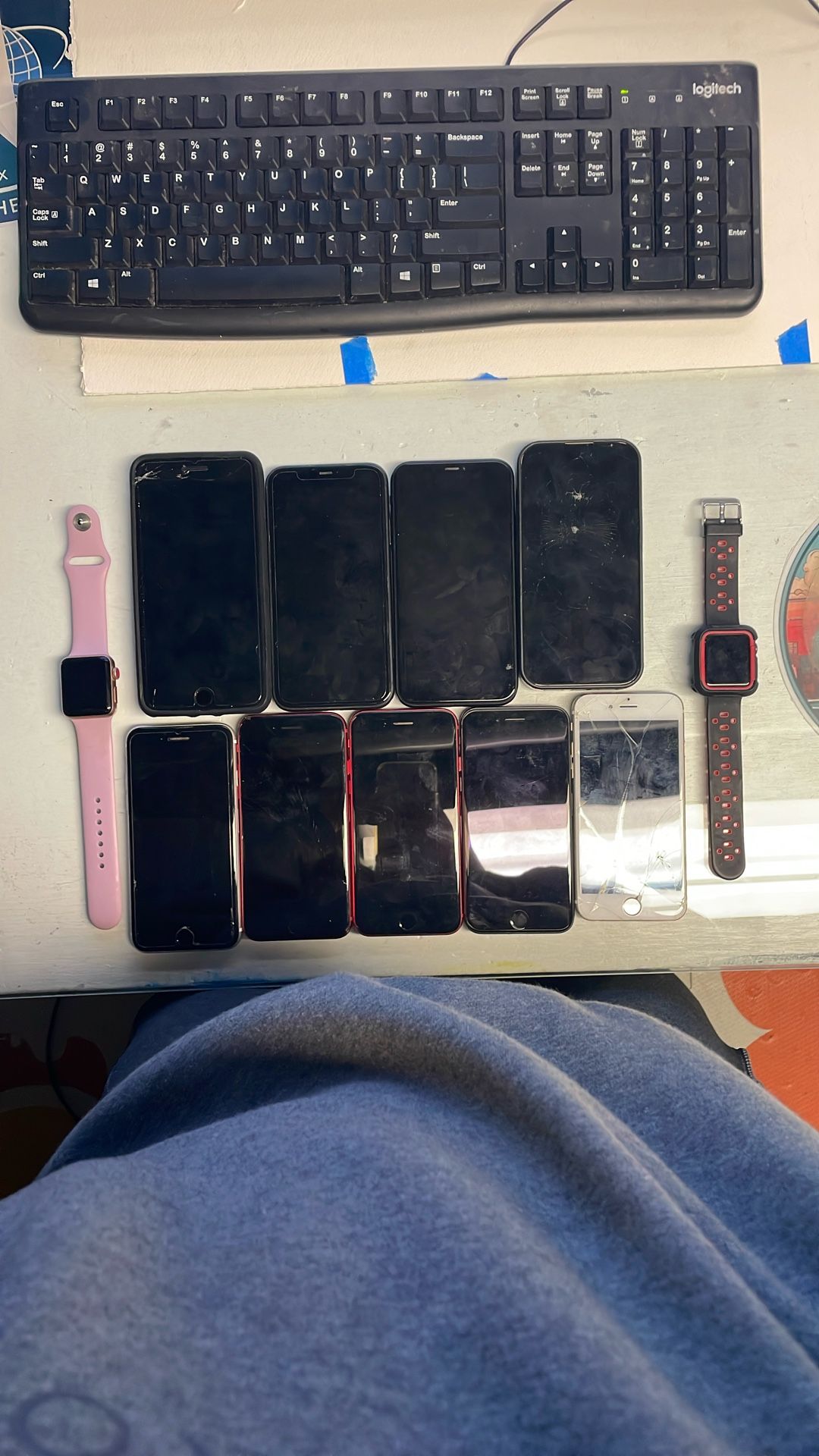 9 iPhones 2 Apple Watches