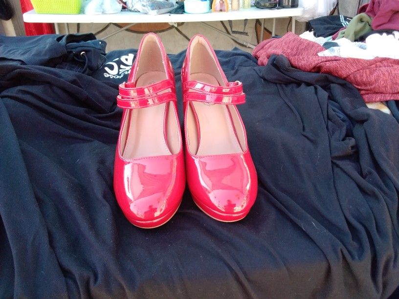 Red Heels / Zapatillas Tacón Grueso