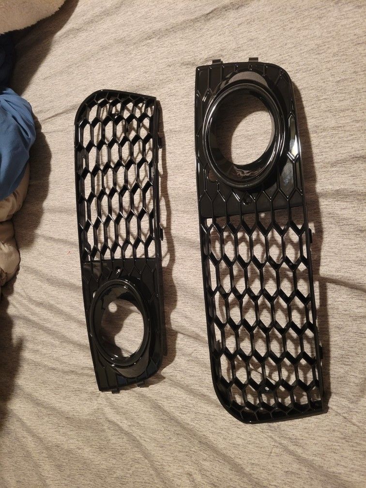 Audi A4 2008-2012 (Standard Pre-face Lift. Not Compatible With S-Line Or S4) Front Fog Light Covers. Left And Right.