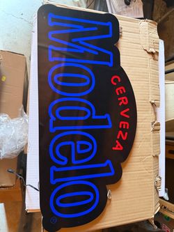 Modelo Cerveza LED Neon Bar Sign and Coors light