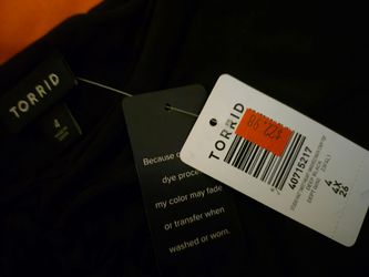 Torrid size 4x  black blouse brand new never worn