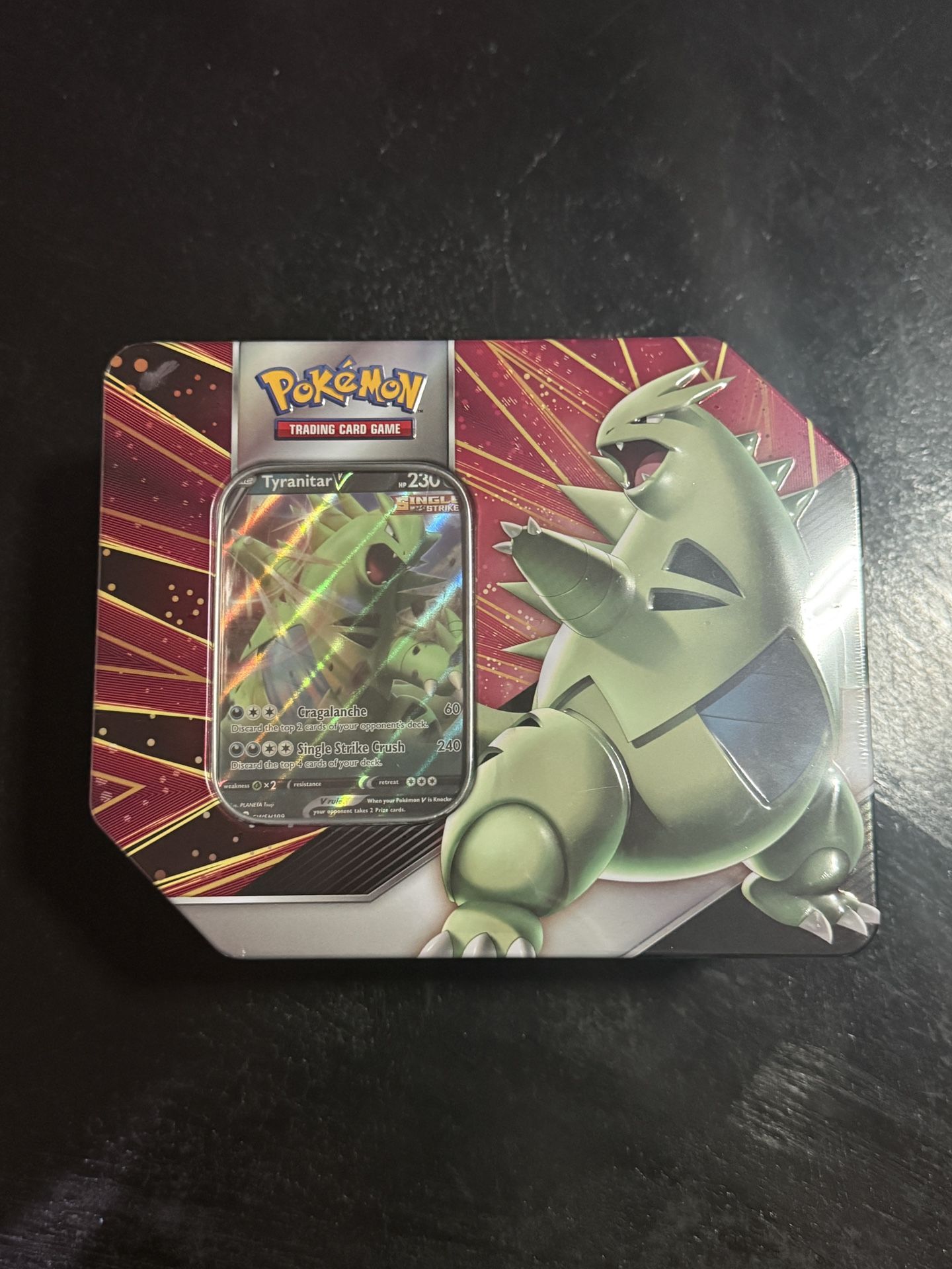Pokémon TCG Tyranitar V Strikers Tin