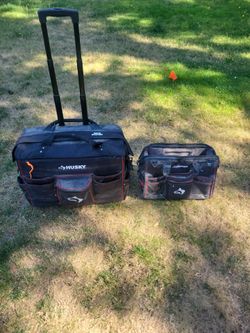 Roller tool bag and tote husky pro grade