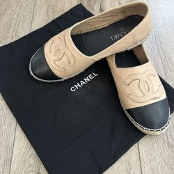 Designer Espadrille Flat In Size 8