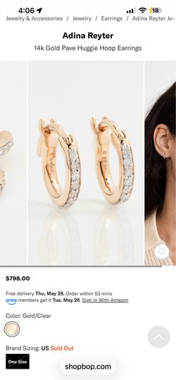 Must go today! Adina Reyter earrings, Originally $798