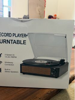 New Record Player Turntable
