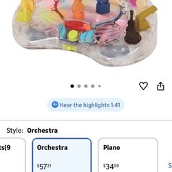 B. toys B - Symphony - Interactive Musical Orchestra Toy with 13 Instruments & 15 Classical Songs, Light-Up Stage for Baby Toys & Toddlers, Educationa