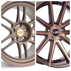 Bronze wheels 18" fit 5x114 5x112 5x120 ( only 50 down payment / no CREDIT CHECK)
