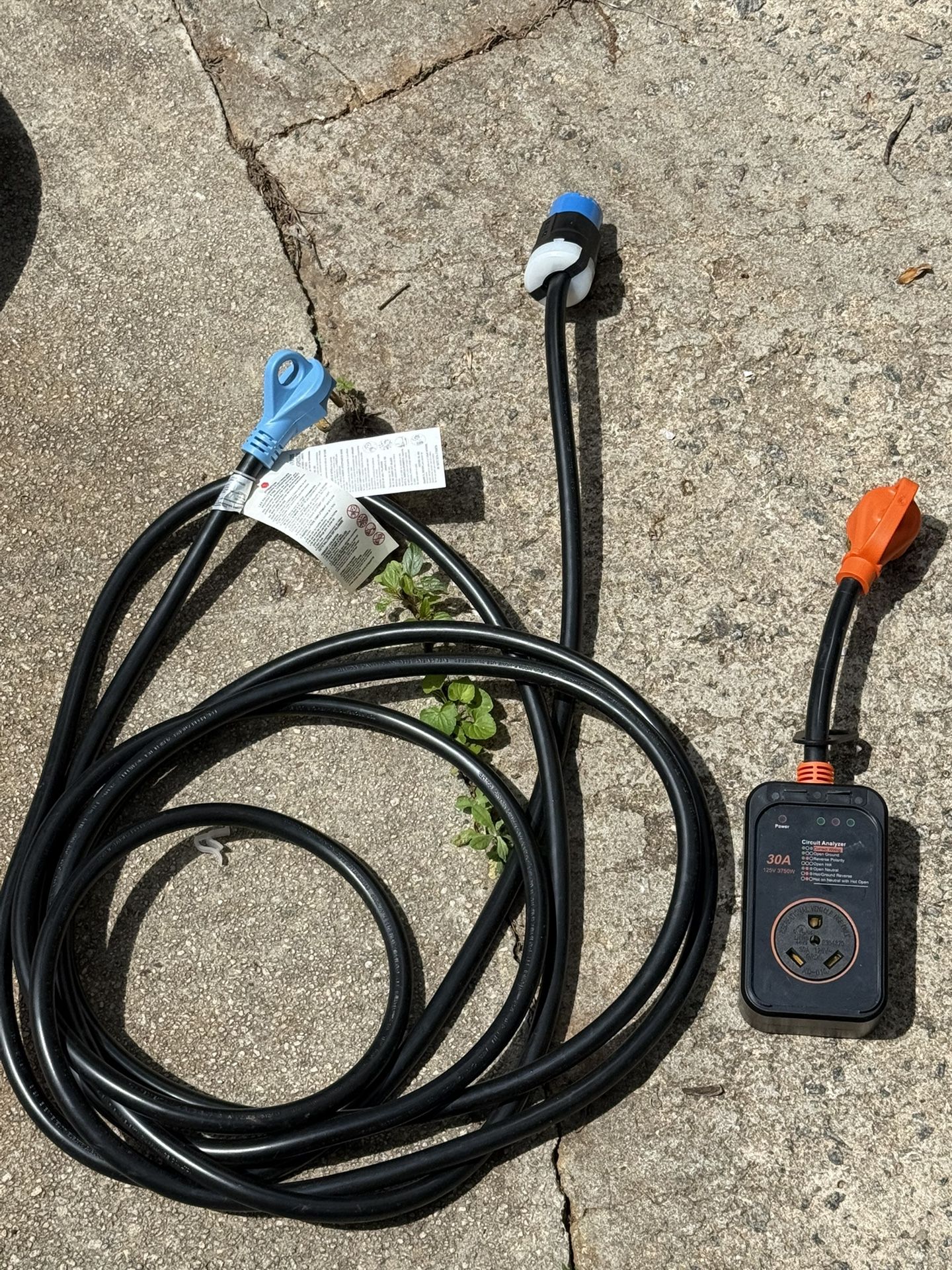 Surge Protector And Power Cord For Camper