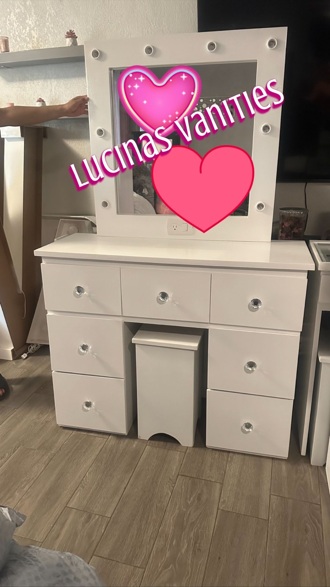 White Vanity Set