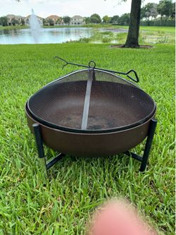 Cauldron Style Wood Burning Fire Pit