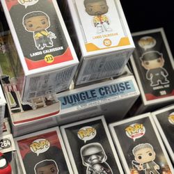 Lot of assorted Funko Pops, Movie Moments, and Ridez 