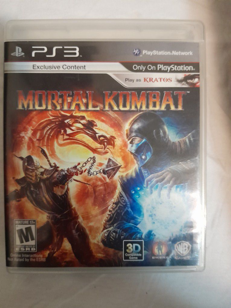 PS3 Mortal Kombat Game