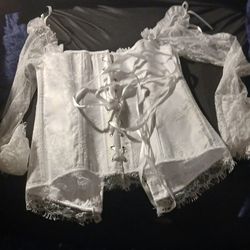 Large White Corset