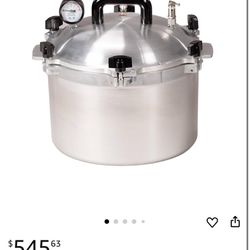 All American 1(contact info removed)X Sterilizer - 15 qt - Non-Electric Sterilizer - Suitable for Any Heat Source - Includes Rack - Made in the USA